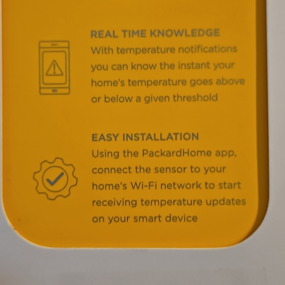 Packard Bell Wi-Fi Temperature Sensor Compatible With Amazon Alexa And Google - Picture 9 of 11